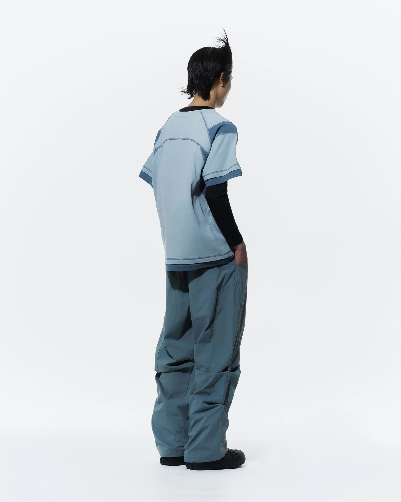 【SANSAN GEAR】SNAP STRETCH PANTS [GREEN GREY] SNAP STRETCH PANTS [GREEN GREY] - SAN SAN GEAR